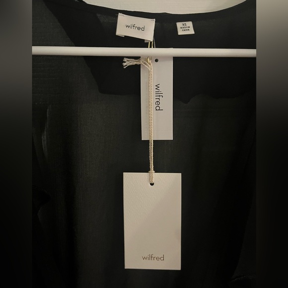 Aritzia Wilfred Sheer Black Dresss - Picture 4 of 5